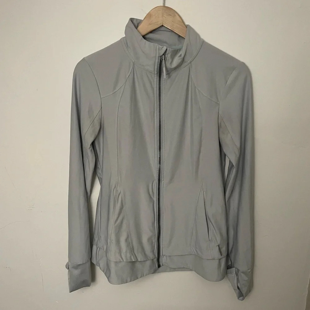Mondetta Long Sleeve Gray Weatherproof‎ Zip Up Jacket